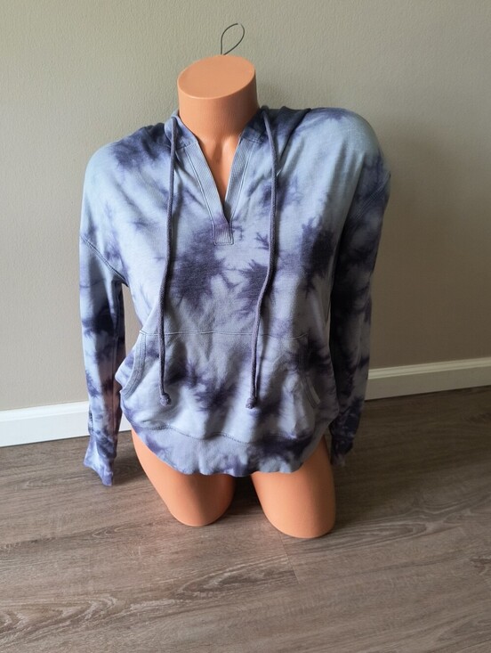 Knox Rose Tops - Knox Rose Women's Tie Dye Hoodie Size Small Blue